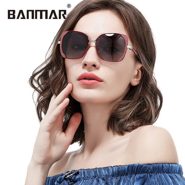 BANMAR Square Female Sunglasses Women Brand Designer Polarized Sunglass Summer HD Polaroid Lens Sun Glasses For Women Shades 6201