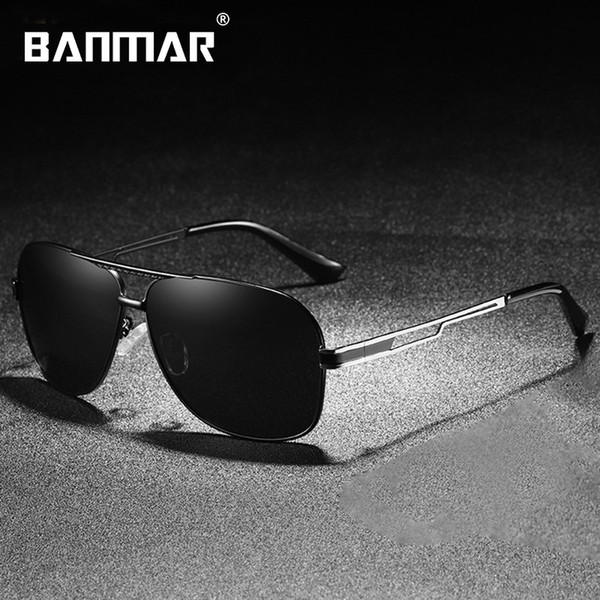 BANMAR Brand Designer HD Polarized Shades Oculos Men Women Sunglasses UV400 Sun Glasses Male Driving Eyewear Original Box 0978