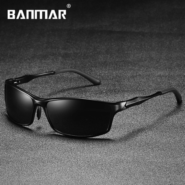 BANMAR Men Polarized Sunglasses Aluminum Magnesium Sun Glasses Driving HD Glasses Rectangle For Men/Women Oculos Masculino Male