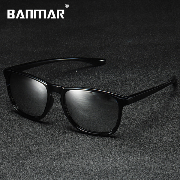 BANMAR Square Sunglasses Men Polarized Driving Sun Glasses For Women UV400 Black Oculos Gafas Male Eyewear Shades Shadows 0916