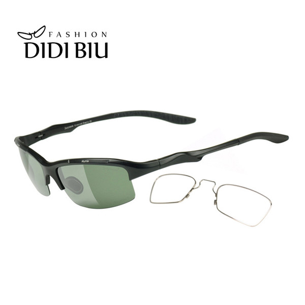 DIDI Polarized Aluminium Men Military Sunglasses Clip On Customize Myopia Prescription Eyeglasses Driving Opitical Sunglasses HN1042