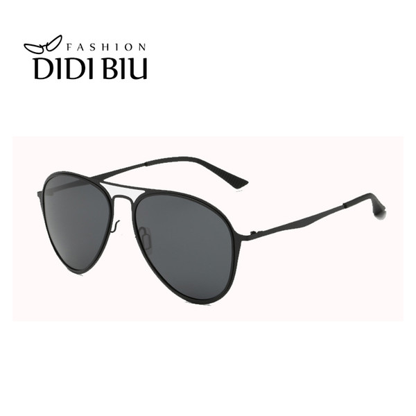 DIDI Top Quality Hippie Sunglasses Women Men Metal Stainless Steel Sun Glasses Thin Frame Spectacles Vintage Small Eyewear H1035