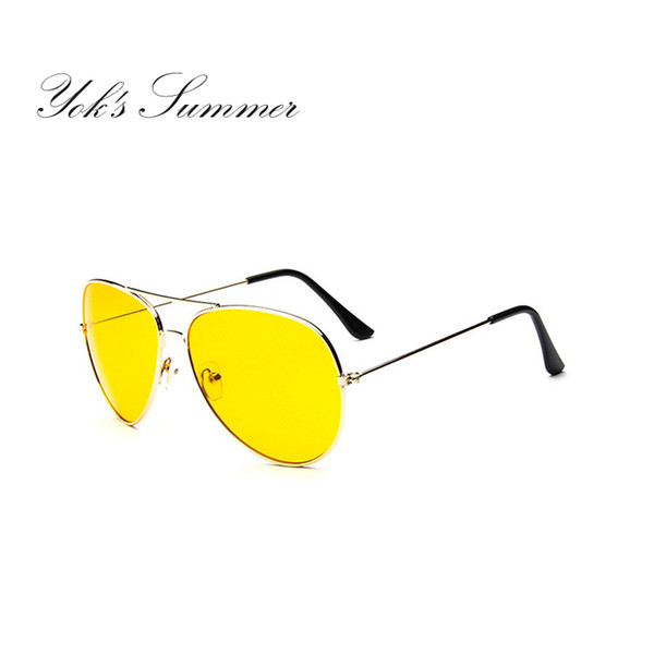 Yok's Day & Night Yellow Sunglasses Women Men Luxury Brand Oversized Aviation Driving Goggle Accessories Eyewear Hot Lunette W309