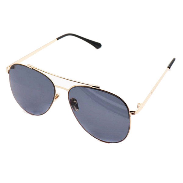 Sunbreeze Brand 2019 new fashion Luxury Sunglasses UV400 lens Shiny Gold Frame Metal Hinge UV Protection Summer Style with box case Unisex