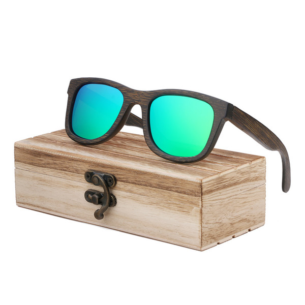 2018 New fashion Products Men Women Glasses Bamboo Sunglasses Retro Vintage Wood Lens Wooden Frame Handmade