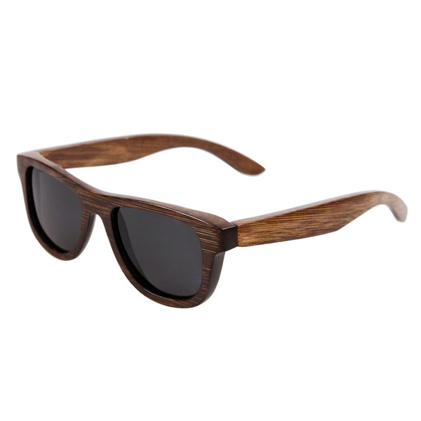 100% handmade natural bamboo sunglasses polarized eyeglasses bamboo wood sunglasses new fashion design uv400 protect birthday gift