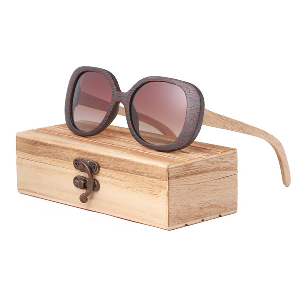 2018 new Vintage Wood Sunglasses For Men/Women,High Quality Polarized Lens UV400 Classic Sun glasses