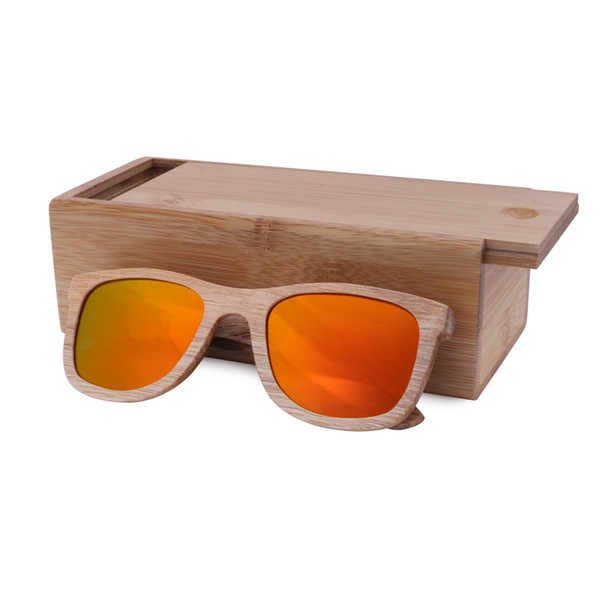 Wood Sunglasses Men Bamboo Sunglass Women Brand Design Sport Goggles Gold Mirror Sun Glasses Shades lunette oculo