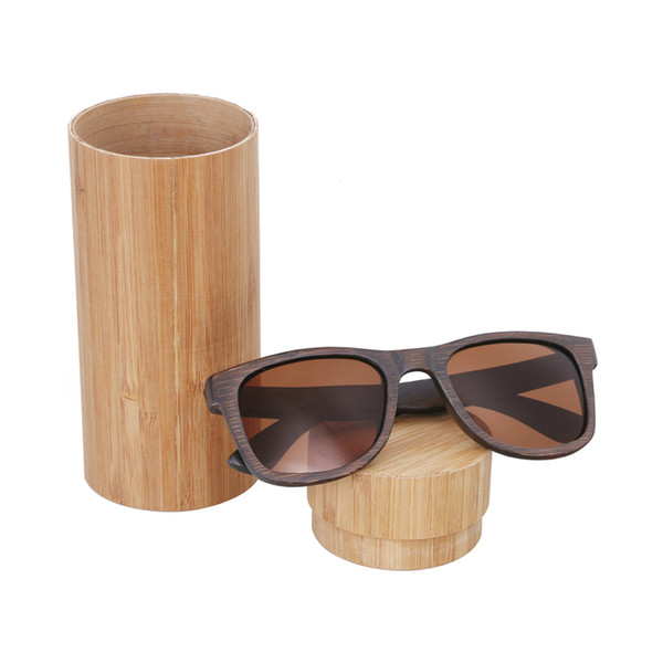 2018 Fashion Men Sunglasses Custom wood Bamboo sunglasses Square women oculos feminino de sol Polarized sun glasses