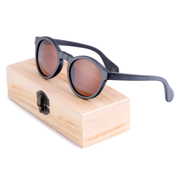 round Bamboo Sunglasses women Wooden Sunglasses Women Brand Designer Vintage Wood Sun Glasses Oculos de sol masculino