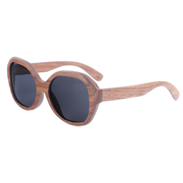 2018 Retro red Wooden Sunglasses With red Polarized Lens And Fashion Design Wooden Frame Dropshipping OEM