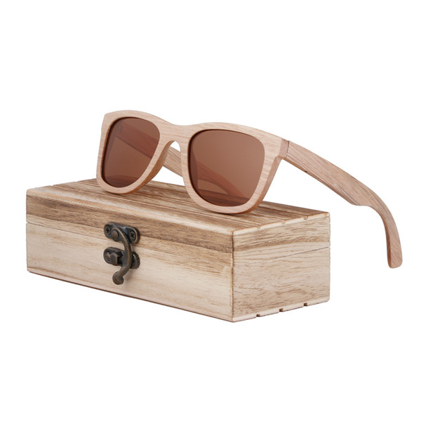 Retro Wood Sunglasses Men Bamboo Sunglass Women Brand Design Sport Goggles Gold Mirror Sun Glasses Shades lunette oculo