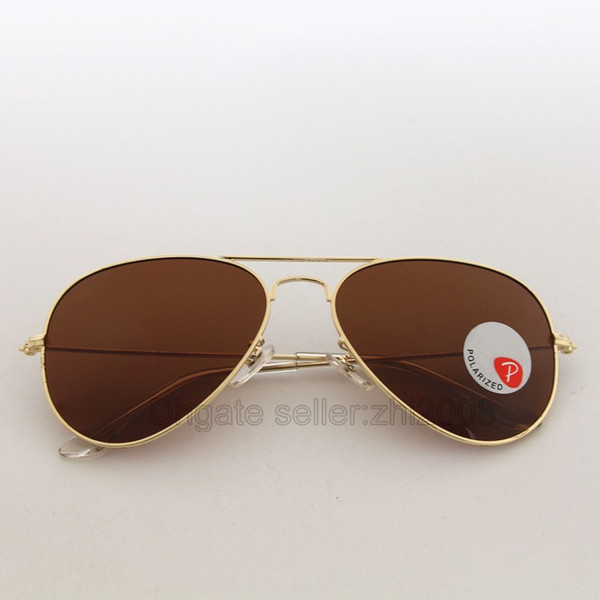 Brand Designer Polarized Sunglasses Cassdall Classic Sun glasses for Men Women Driving glasses UV400 Gold Metal Frame Resin Lenses with box