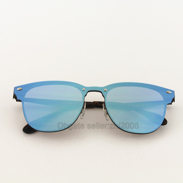 High Quailty Newest Hot sale Sunglasses Men Women Brand designer Ice Blue Mirror Eyewear sport glasses With Box and cases