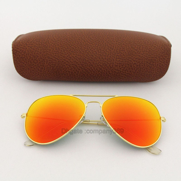 Best quality Orange Colorfull lens pilot Fashion Sunglasses For Men and Women Vassl Brand designer Vintage Sport Sun glasses With box