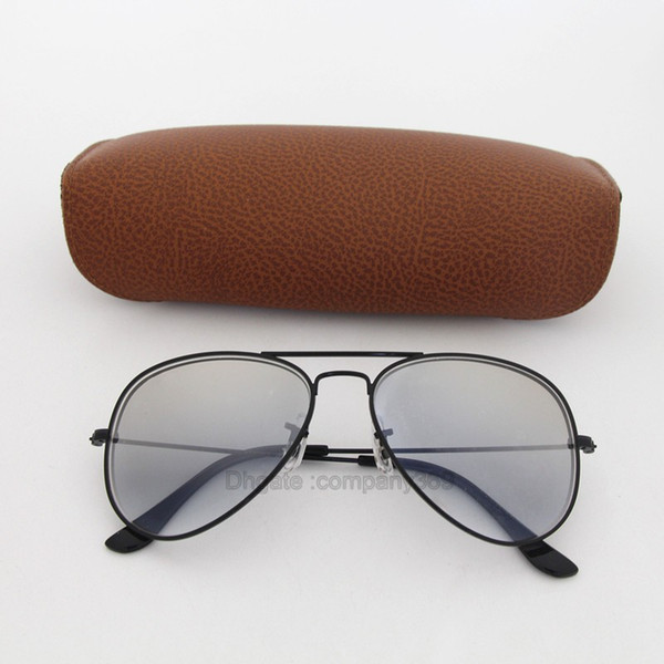 10pcs Hot Sale Gafas Gradient Grey Blue Brown Style Mirror glass Sun Glasse oculos de sol UV400 Men Women Sunglasses 58mm and 62mm