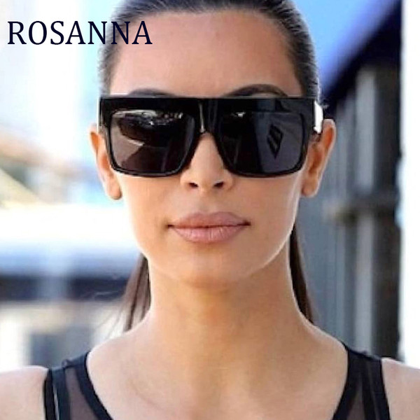 Classic Flat Top Sunglasses Women Square Sunglasses Women Brand Rivet Decoration Chic Vintage SunGlasses UV400 Outdoor kim kardashian Eyewer