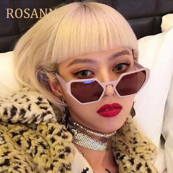 ROSANNA New Cool Small Size Frame Cat Eye Sunglasses Women 2018 Fashion Brand Designer Sun glasses Female Vintage White Red Shades UV400