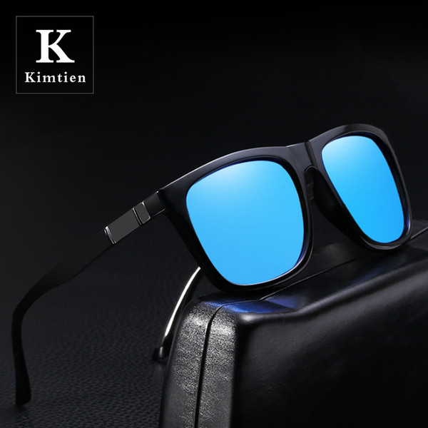 BRAND DESIGN KIMTIEN 2019 New Fashion Big Frame Sunglasses Men Square Fashion Glasses for Women High Quality Retro Sun Glasses Vintage Gafas