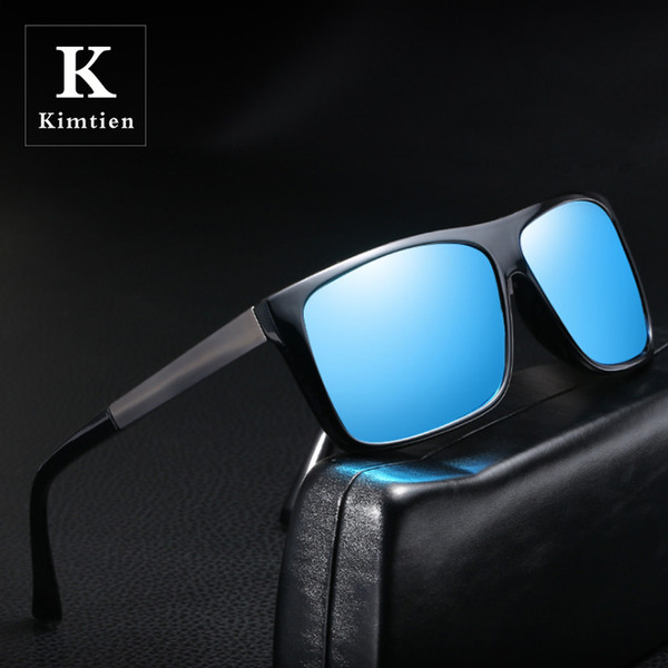 BRAND DESIGN KIMTIEN New Polarized Sunglasses Men's Sunglasses Classic Pilot Driving Glasses All Weather Glasses Metal Frame Sunglasses