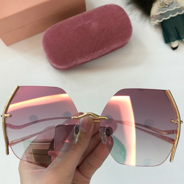 New Fashion Cat Eye Sunglasses Women Brand Designer Butterfly Sunglasses Women Half Frame Women Sunglasses with Box