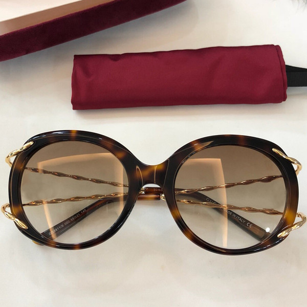 Fashion Classic Vintage Designer Brand Sunglasses 2019 Round Women Sunglasses High Quality Brand with Original Box