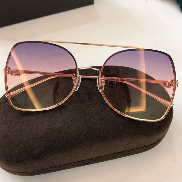 Butterfly Sunglasses Women 2019 Sunglasses Metal Frame Sun Glasses Men Gradient Lens Sunglasses with Original Box