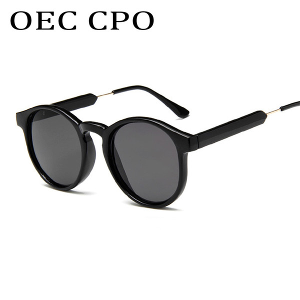 OEC CPO Top Brand Designer Sunglasses Women Men Luxury Round Candies Lens Lady Sun Glasse Classic Retro Goggle UV400 L06