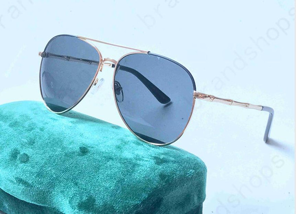 2018 High quality luxury retro Alloy frame men brand designer vintage Eyewear LADY Sun glasses women shade Fashion UV sunglasses with case