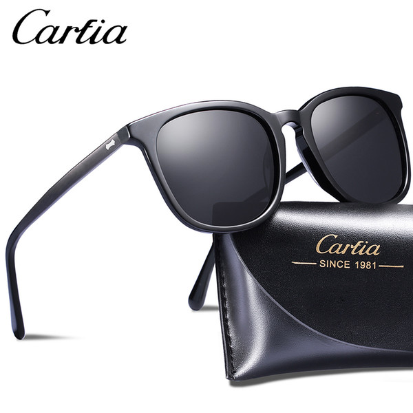 Carfia 5358 polarized sunglasses square designer sunglasses 50mm 3 colors glasses mens women sun glasses with case