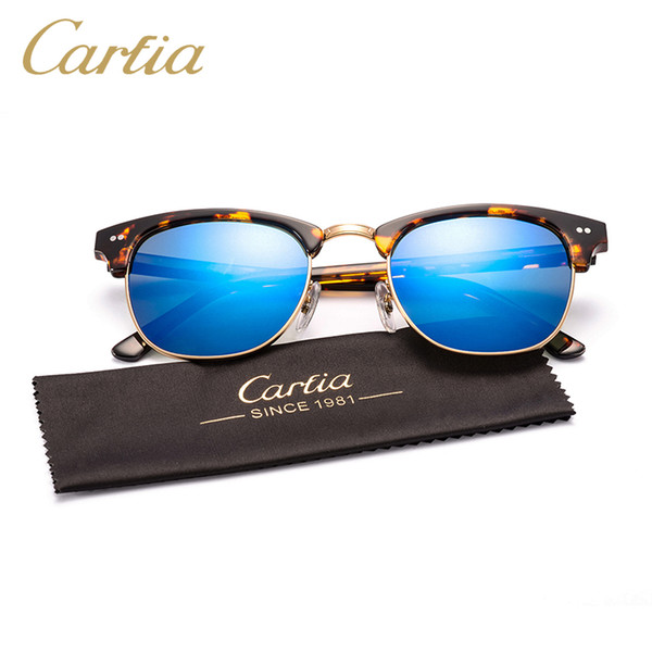 mirror Carfia sunglasses for women 5109 acetate metal sunglasses brands oculos de sol feminino 2016 vintage 51mm fashion sunglasses for men