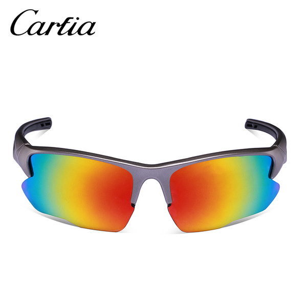 Hot Quality Semi-Rimless Sunglasses For Men Carfia 046 brand designer sunglasses UV400 Sport Glasses with case