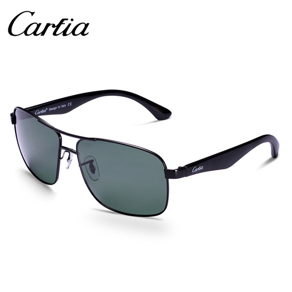 2017 sunglasses men and women Carfia metal sunglasses polarized flash resin lens 5211 Brand design oculos de sol feminino UV400 carifa