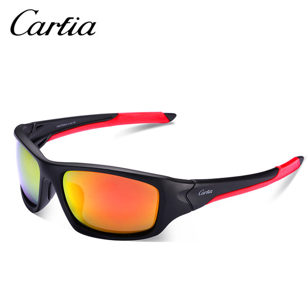 Hot Quality Google Sunglasses For Men Carfia 051 UV400 Sport Glasses outdoors Driving eyewear with case