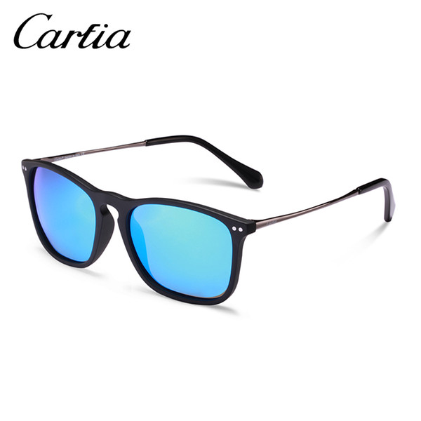 polarized sunglasses women Carfia 5200 sunglasses men Square vintage resin lense 4 colors UV400 with free boxes 54mm