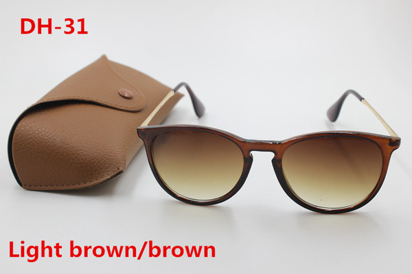 High-quality men's and women's sunglasses fashion designer brand sunglasses brown frame brown 52mm gradient lens UV400 protection brown case