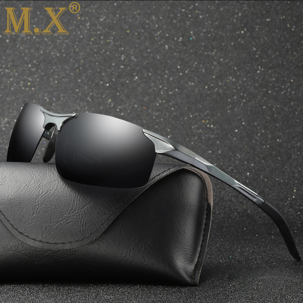 2018 Aluminum Magnesium Men Sunglasses Polarized Sports Driving Night Vision Goggles Sunglass Fishing UV400 Rimless Sun Glasses