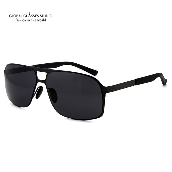 Fashion Men's Light Driving Sunglasses Italy Design Metal Gradient Mirror UV400 Lens Eyewear RMT8043