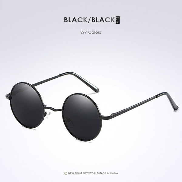 Luxury Mens Women Brand Designer Round Sunglass For Men Women UV Protection Sun Glasses John Lennon Sunglasses With box and case fvfv