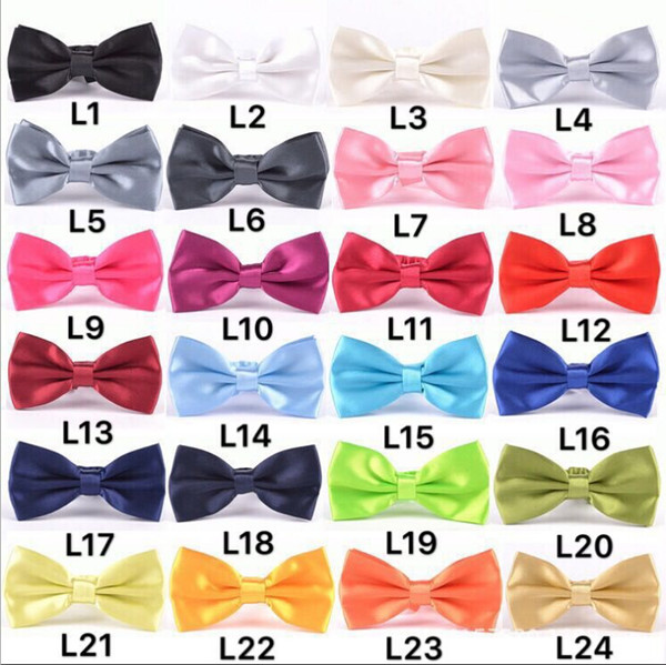 Bow ties for Wedding Party cute Candy colorful Adjustable Neckwear Children Kids Boy Bow Ties mens womens fashion accessories