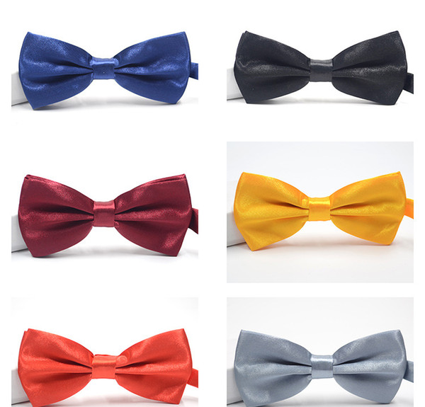 High quality Fashion Man Women Solid printing Bow Ties Neckwear children bowties Wedding Bow Tie many colors