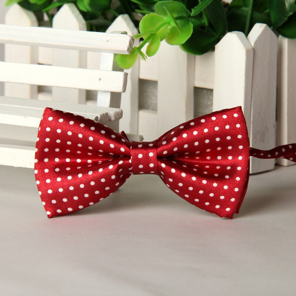 children's fashion 2014 Red dot bow tie boys 10cm * 5cm bowknots lots bulk lot Wholesale