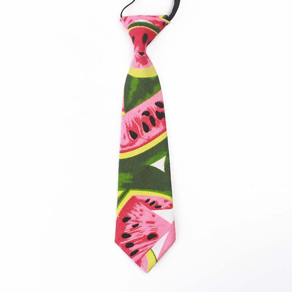 Children's Cartoon Tie Cotton Animal Print Small Fresh Fruit Japanese Harajuku Style Ins Explosion Section Rubber Band Tie