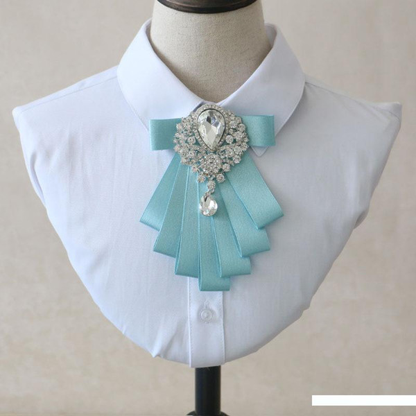 Wedding Groom Shirt Accessories Elegant Sky Blue Bow Tie Men's Fashion Accessories Black Casual Korean Wedding Collar Flower