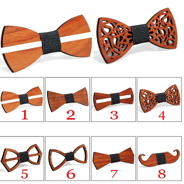 Wooden Bow Tie Wedding Rustic Unique Christmas Gift Business Guy Best Man Bowtie Grandfather Boyfriend Gift Idea Anniversary Novelty Ties