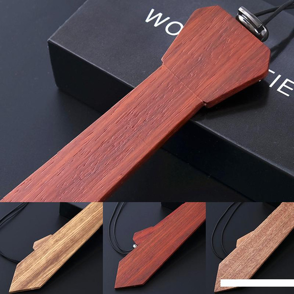 2019 Men's Natural Fashion Wooden Collars Eco-friendly Business Elegant Casual Wooden Tie