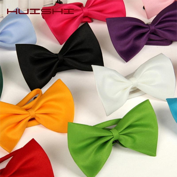 HUISHI 50/100 pcs/lot 8 Color Wholesale Pet Bow Tie Grooming Accessorie Adjustable Cat Dog Bow Tie Multicolor Pet Product