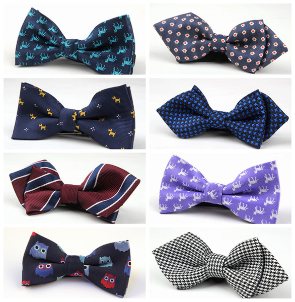 NEW Children Baby Boys Bowtie Imitation Silk Formal Tuxedo Bow Tie Kids Printed Wedding Necktie accessories 68 Color Free Shipping