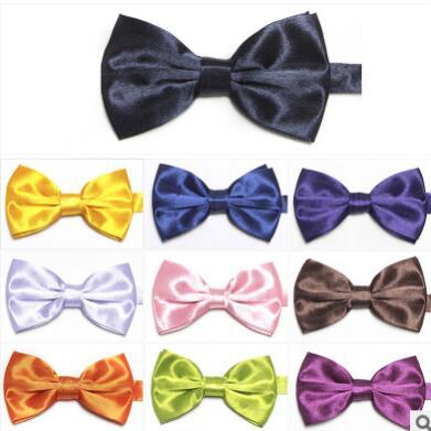 Manufacturers wholesale fashion mens tie bow tie flower monochrome bow color ding plain small tie wholesale