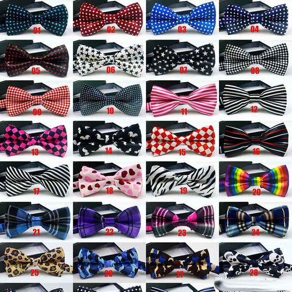 Men's Formal grid stripe bow tie Vintage Animal Print Bow Tie Butterfly Bowtie Tuxedo Bows Groom Prom Party Accessories Gift